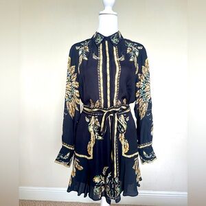 REISS Black and Gold Feather  2 piece set